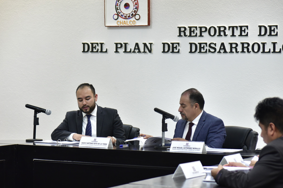 Boletín 136.-Gobierno de Chalco atiende 96 por ciento de líneas de acción del Plan de Desarrollo Municipal  