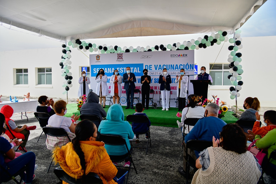Boletín 259.-Arranca en Chalco Semana Estatal de Intensificación de Vacunación