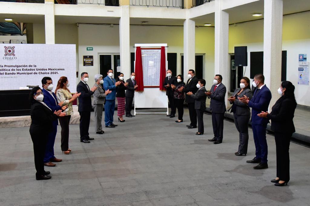 Boletín 213.-Gobierno de Chalco hace obligatorio el uso de cubrebocas en su Bando Municipal 2021