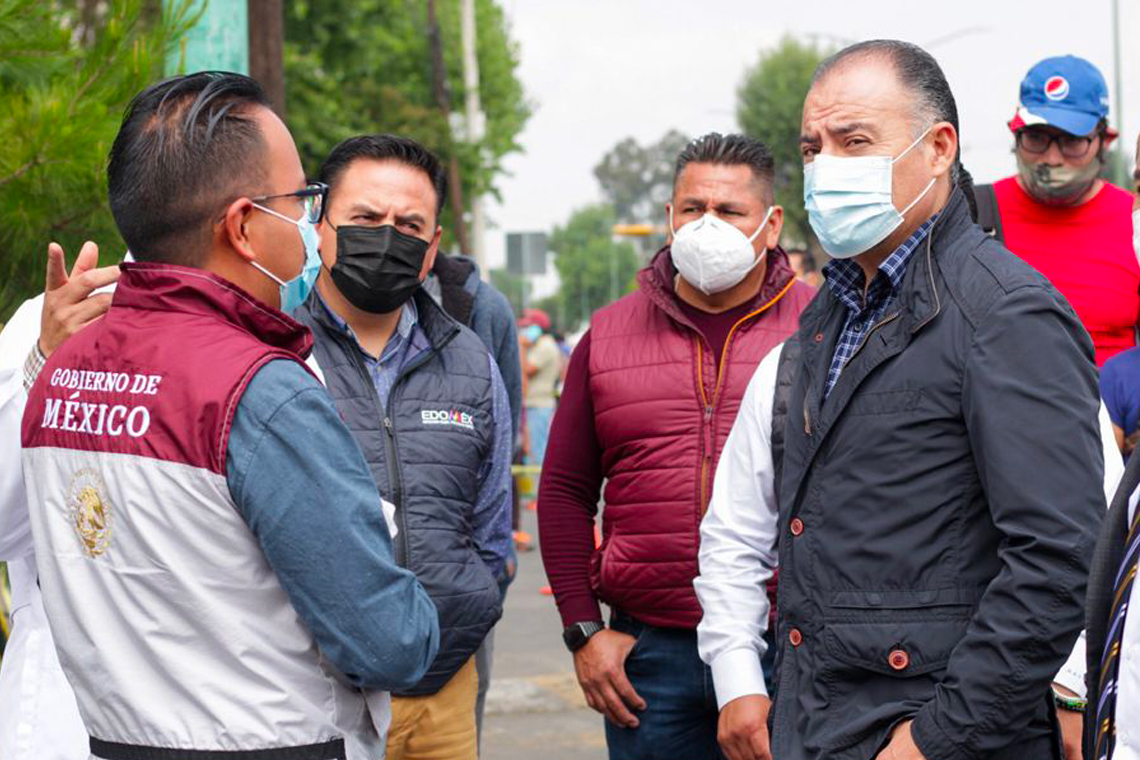 Boletín 261.-Con 14 mil 930 dosis aplicadas, concluye día uno de vacunación en Chalco