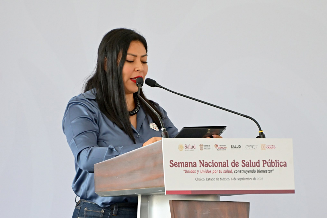 Boletín 084.-  Abigail Sánchez inicia Semana Nacional de Salud Pública