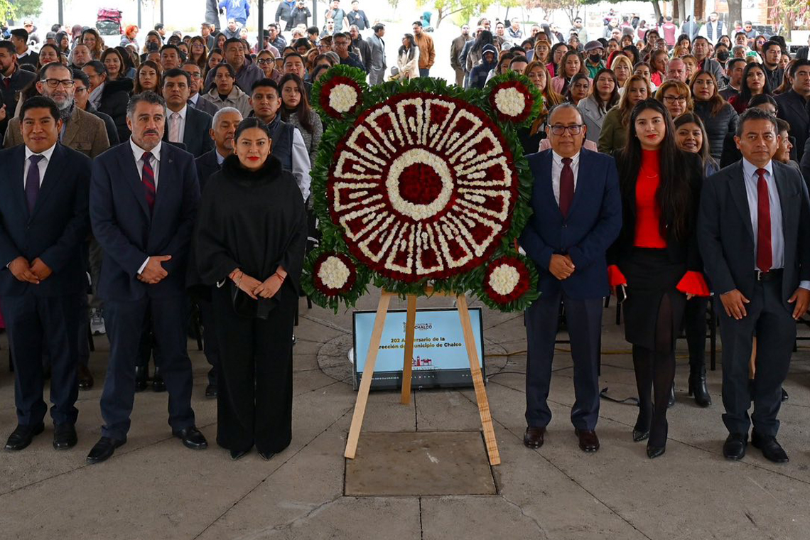 Boletín 130.- Abigail Sánchez conmemora 202 Aniversario de la Erección del Municipio de Chalco