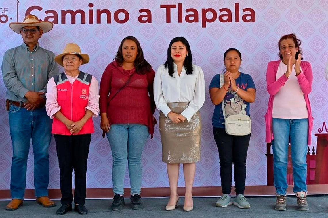 Boletín 160.- Abigail Sánchez entrega Camino a Tlapala